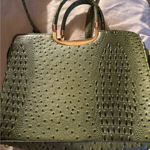 Elegant Green Laptop Bag
